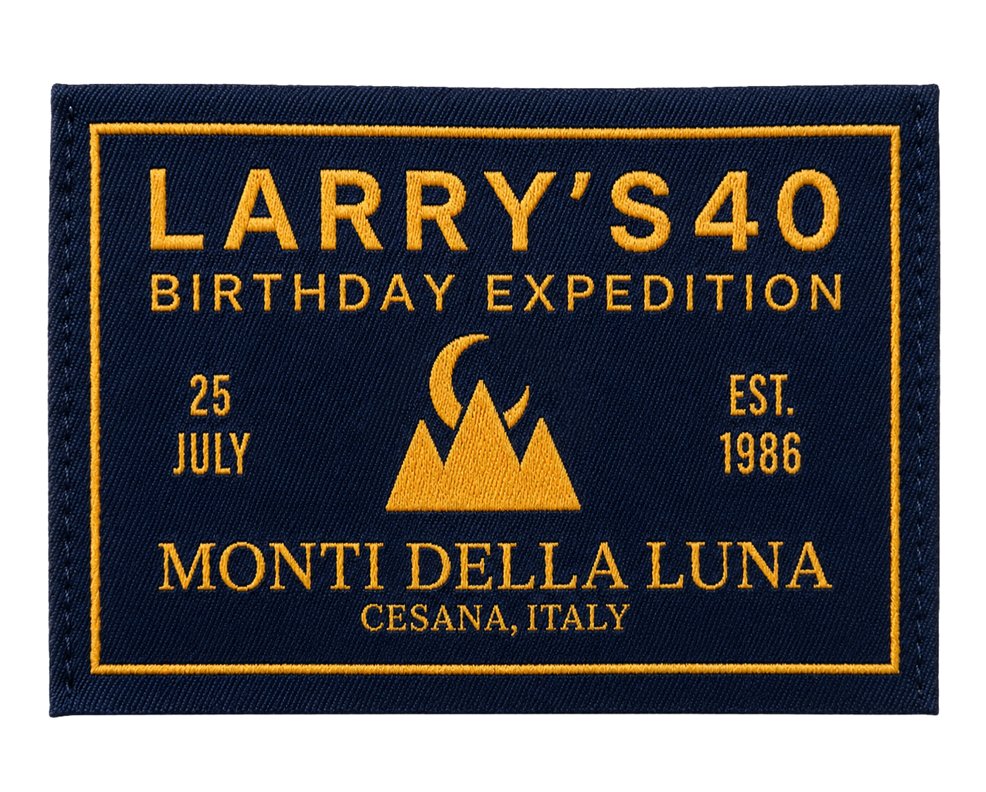 Larry's 40 — Birthday Expedition, Monti della Luna